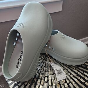 Adidas Light Green Clogs